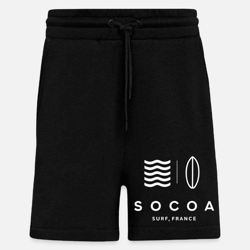 Design Surf in socoa - Shorts - made by SPREAD - SOLID BLACK