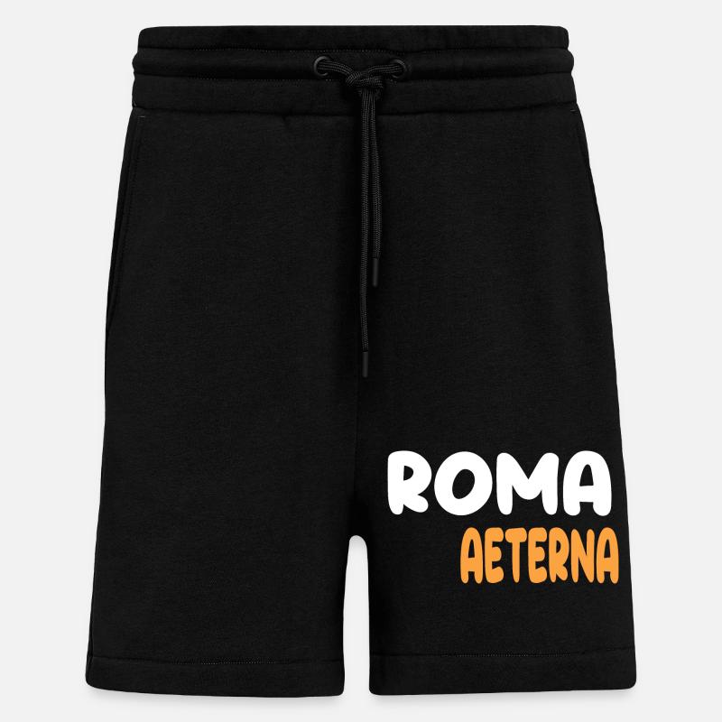 Roma Aeterna - Short bio décontracté fabriqué en UE - SOLID BLACK