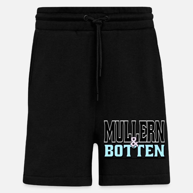 Müller & Botten - Short bio décontracté fabriqué en UE - SOLID BLACK