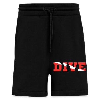 Diving Diver Scuba - Shorts - made by SPREAD - SOLID BLACK - Front