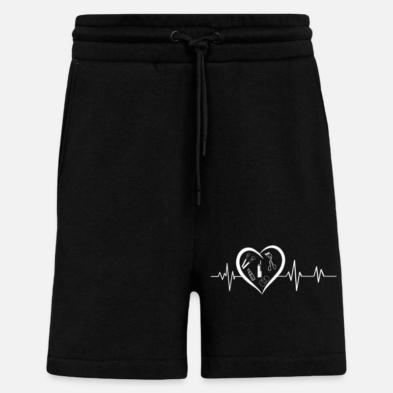 Herzschlag Make-up - Shorts - made by SPREAD - SOLID BLACK