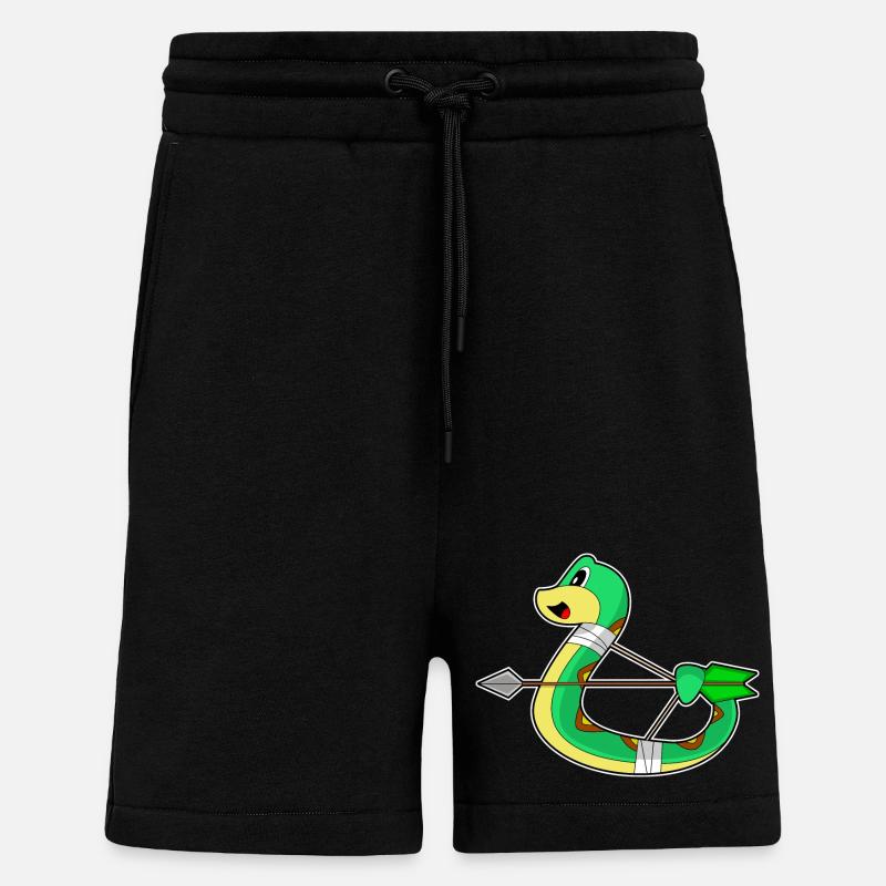 Schlange Bogenschütze Bogen - Shorts - made by SPREAD - SOLID BLACK