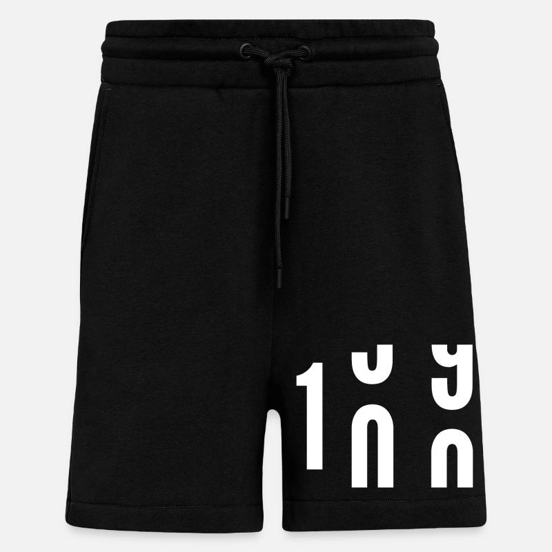 100 ans - Short bio décontracté fabriqué en UE - SOLID BLACK