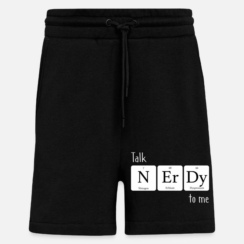 Elements Talk nerdy to me - Shorts - made by SPREAD - SOLID BLACK