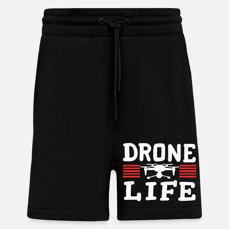 Drohnenpilot RC FPV Quadrocopter - Shorts - made by SPREAD - SOLID BLACK