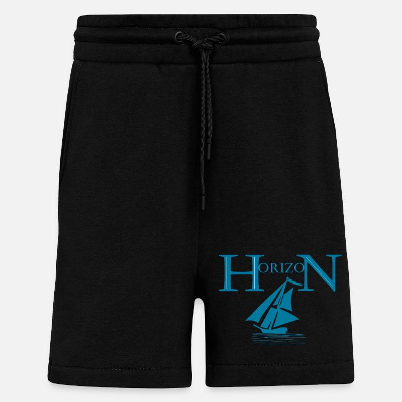 Boot und Horizont - Shorts - made by SPREAD - SOLID BLACK