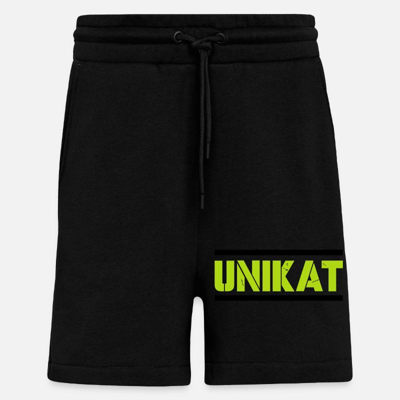 Unique - Short bio décontracté fabriqué en UE - SOLID BLACK