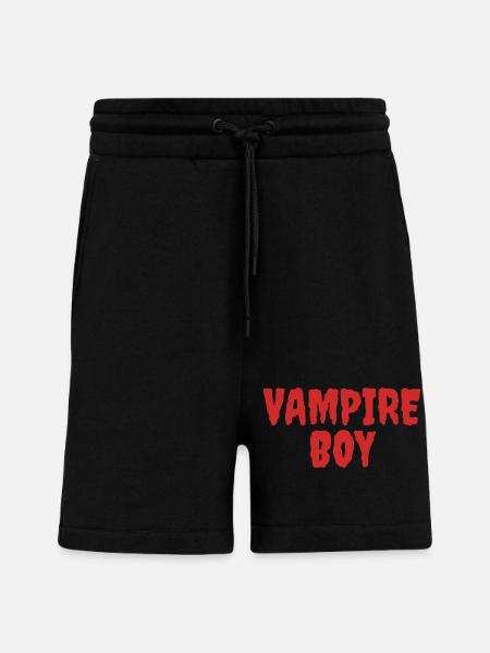 Vampyr Dreng Teenager T-Shirt Design - Organic relaxed shorts made in EU - SOLID BLACK