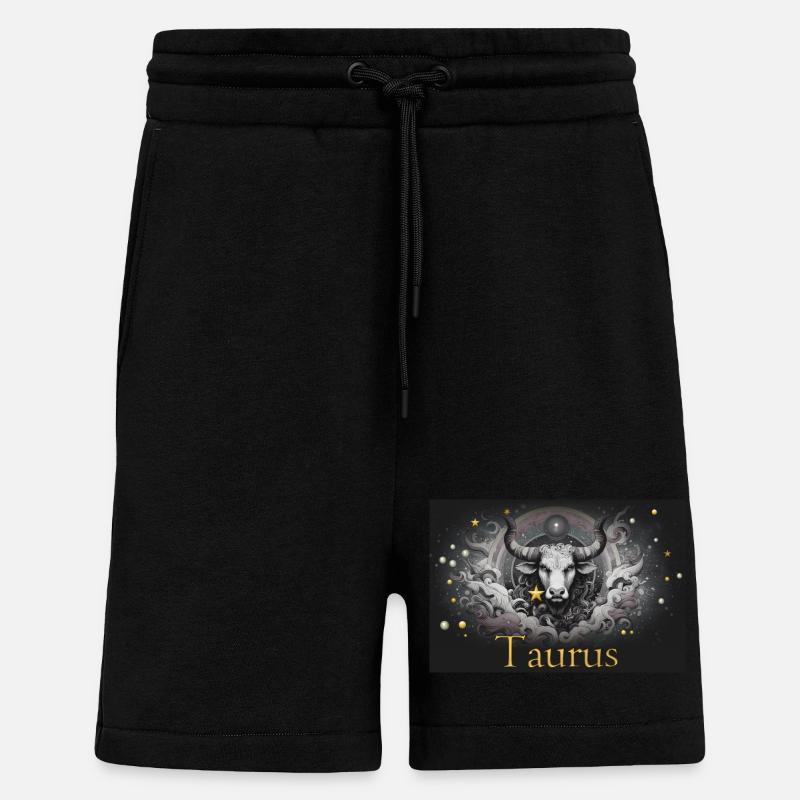 Taurus Sternzeichen Sternzeichen Stier  - Shorts - made by SPREAD - SOLID BLACK