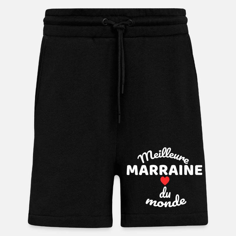 Mutter Patin der Welt Illustration - Shorts - made by SPREAD - SOLID BLACK