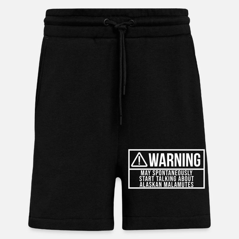 Alaska-Malamute - Shorts - made by SPREAD - SOLID BLACK
