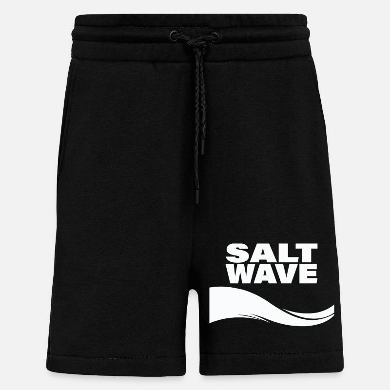 VAGUE DE SEL - Short bio décontracté fabriqué en UE - SOLID BLACK
