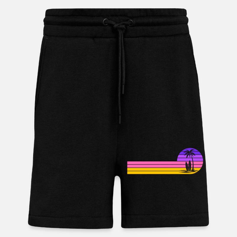 Beach sunset - Shorts - made by SPREAD - SOLID BLACK
