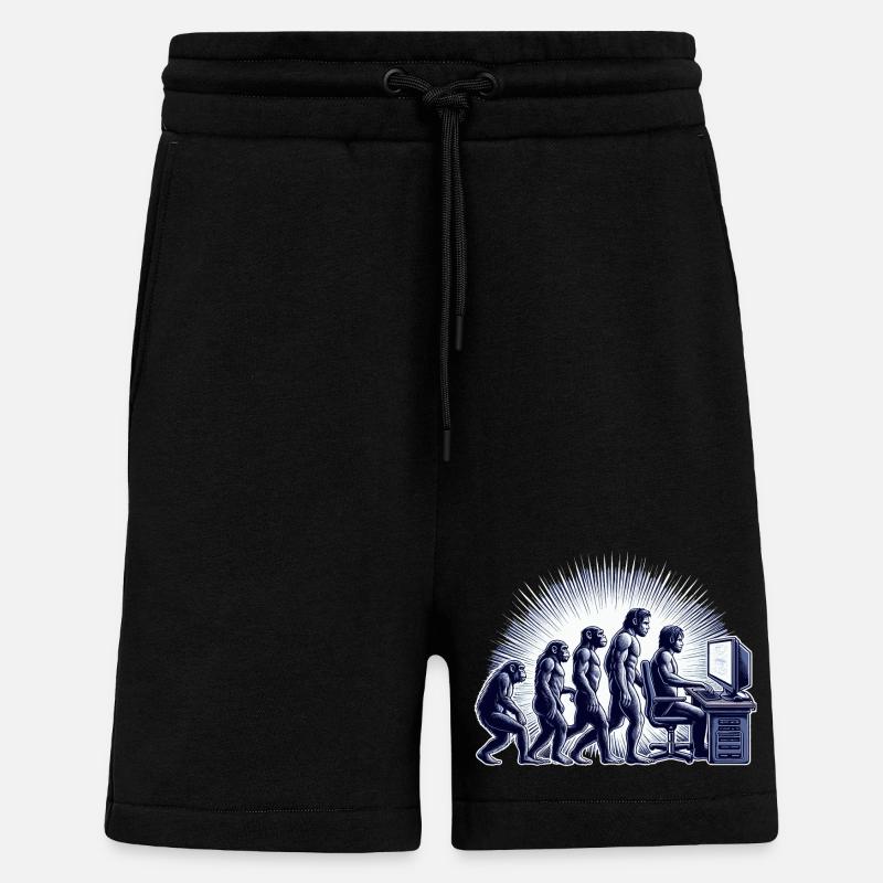 GAMING EVOLUTION - Shorts - made by SPREAD - SOLID BLACK