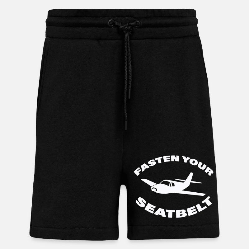 JEÛNER VOTRE CEINTURE DE SÉCURITÉ - Short bio décontracté fabriqué en UE - SOLID BLACK
