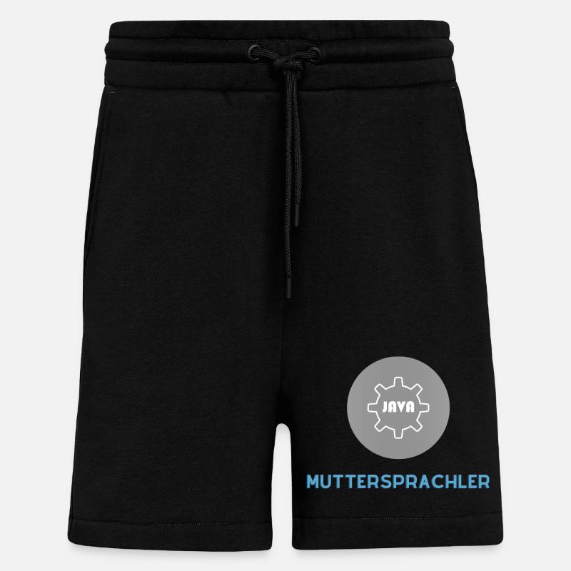 Locuteur natif : JavaScript Edition - Short bio décontracté fabriqué en UE - SOLID BLACK