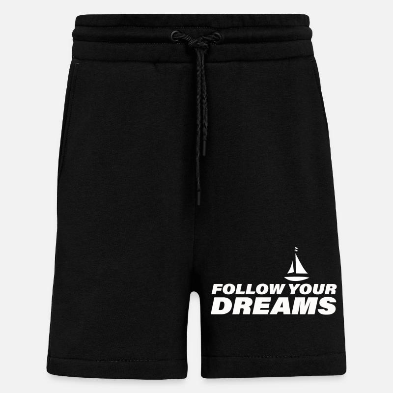 SUIVEZ VOS RÊVES - Short bio décontracté fabriqué en UE - SOLID BLACK