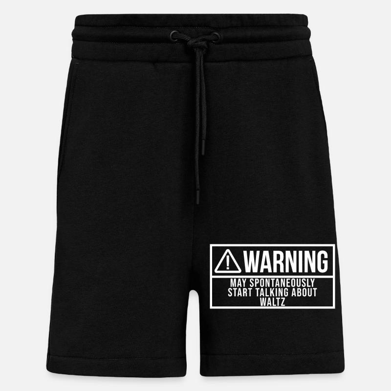 Valse - Short bio décontracté fabriqué en UE - SOLID BLACK