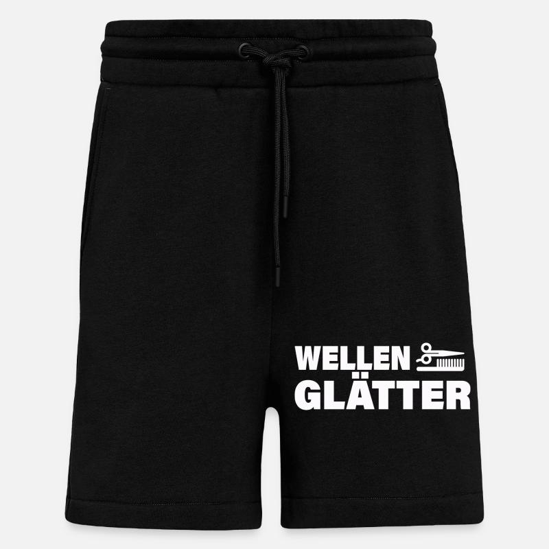 TRUELLES À VAGUES - Short bio décontracté fabriqué en UE - SOLID BLACK
