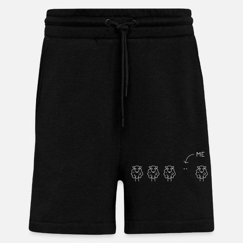 Schwarzes Schaf Lustige Illustration Statement - Shorts - made by SPREAD - SOLID BLACK