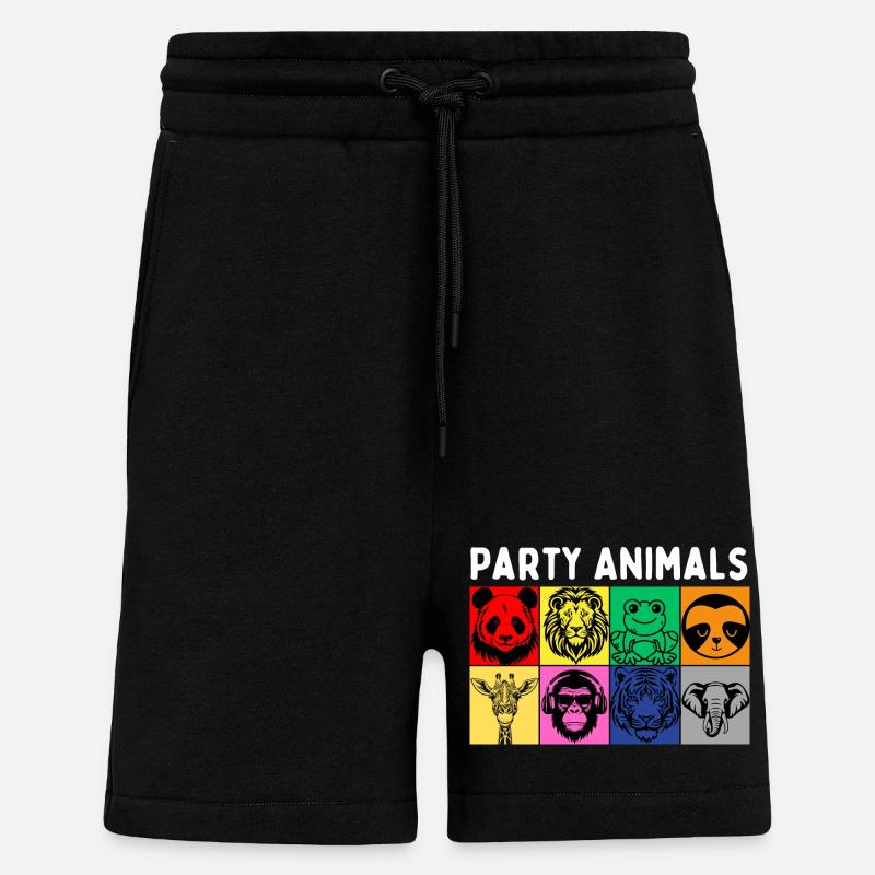Partylöwen - Shorts - made by SPREAD - SOLID BLACK