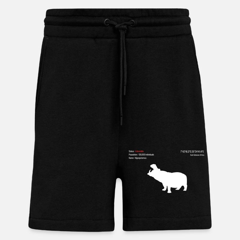Nilpferd - Shorts - made by SPREAD - SOLID BLACK