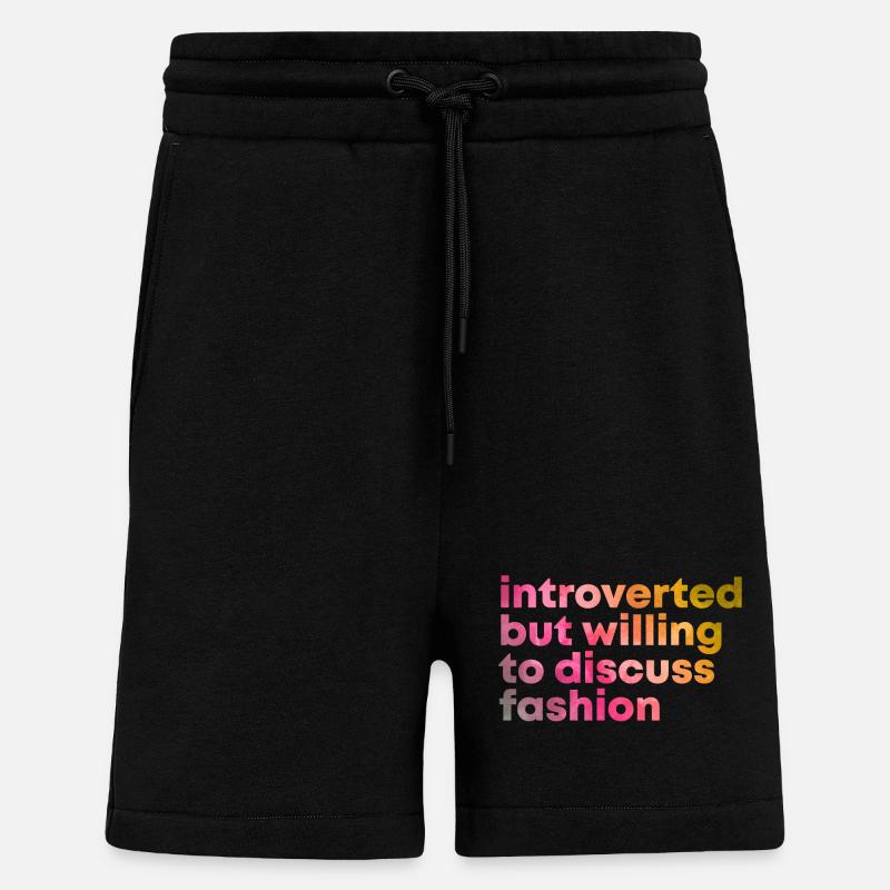 mode - Organic relaxed shorts made in EU - SOLID BLACK