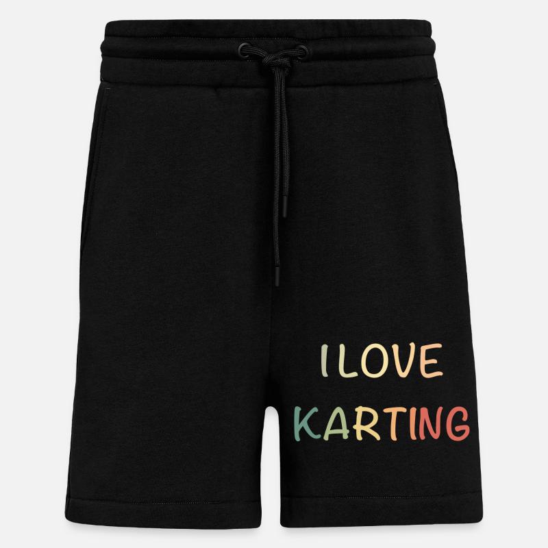 KartingLiebe Pastell-Racing - Shorts - made by SPREAD - SOLID BLACK