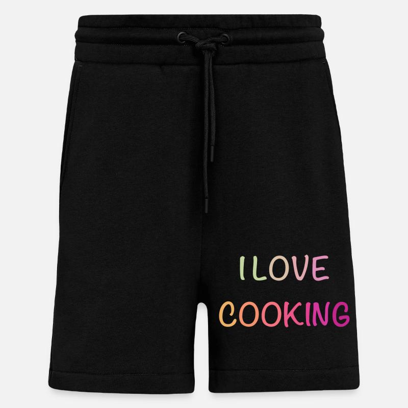 Pastell-Liebe Kochen Shirt - Shorts - made by SPREAD - SOLID BLACK