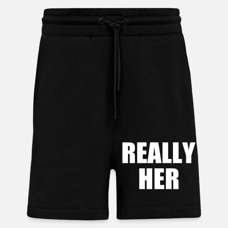 really her - Short bio décontracté fabriqué en UE - SOLID BLACK