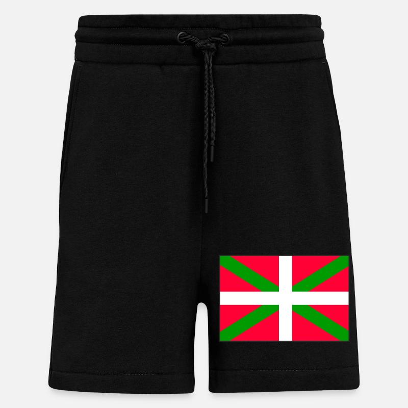 Basque Flag - Shorts - made by SPREAD - SOLID BLACK