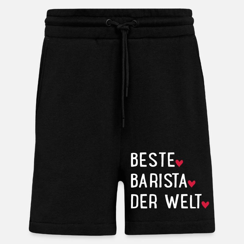 Beste Barista - Shorts - made by SPREAD - SOLID BLACK