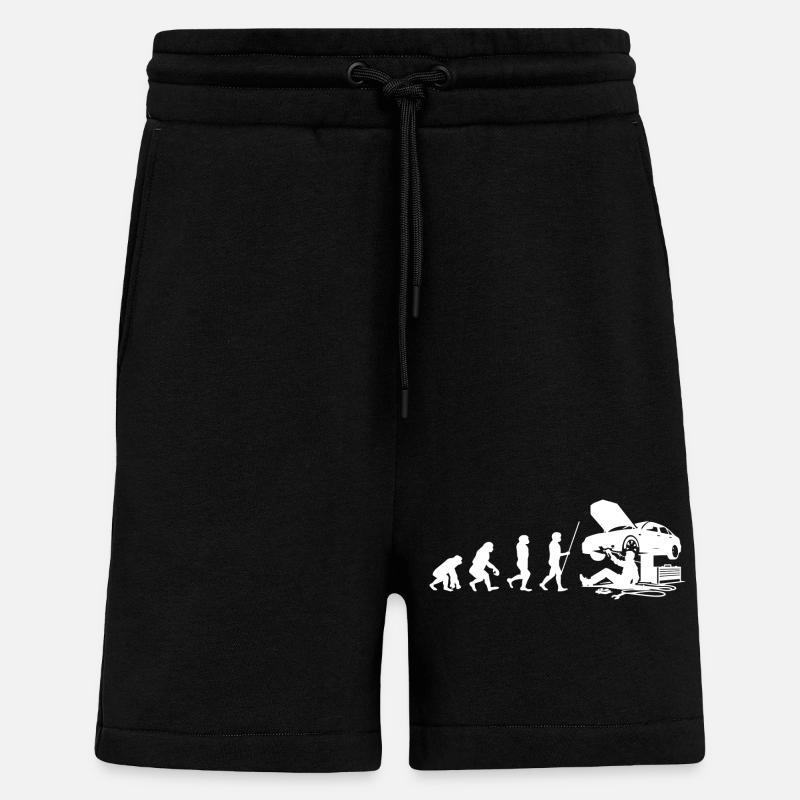 Artisan Evolution Mécanicien - Short bio décontracté fabriqué en UE - SOLID BLACK