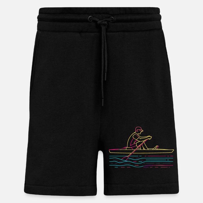 Aviron Steamwave - Short bio décontracté fabriqué en UE - SOLID BLACK