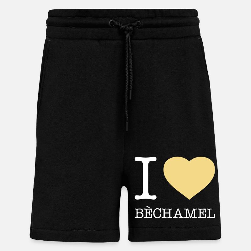 J’ADORE LA BÉCHAMEL - Short bio décontracté fabriqué en UE - SOLID BLACK