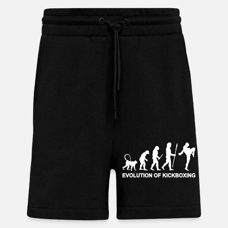Entwicklung des Kickboxens - Shorts - made by SPREAD - SOLID BLACK