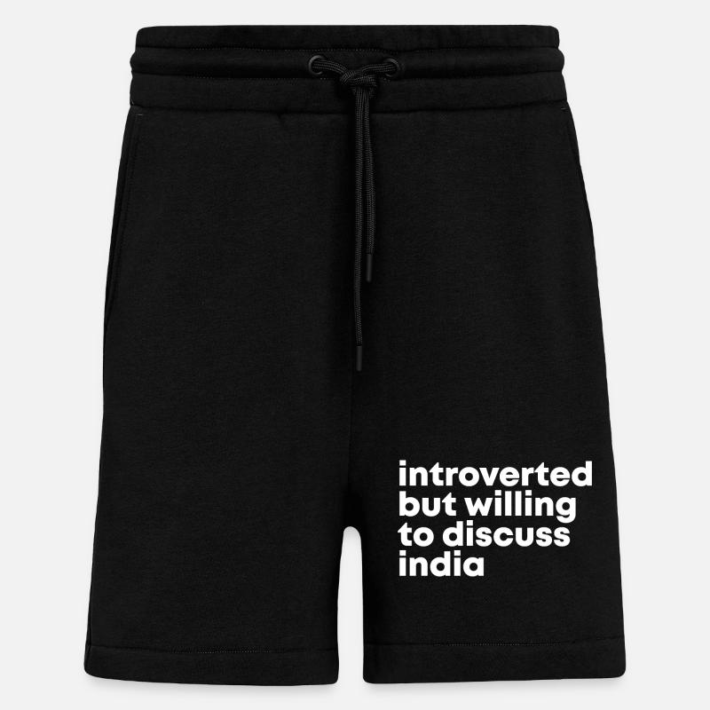 Inde - Short bio décontracté fabriqué en UE - SOLID BLACK
