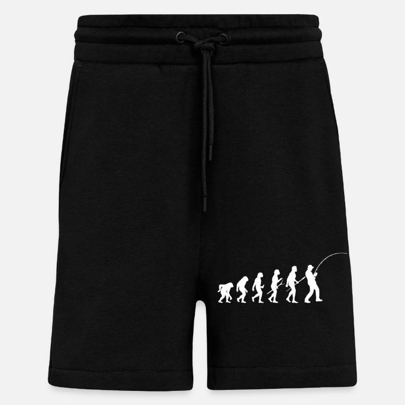 Silhouette du pêcheur Evolution - Short bio décontracté fabriqué en UE - SOLID BLACK
