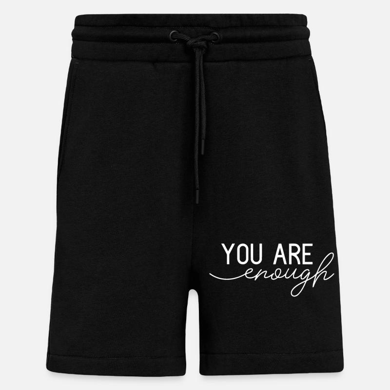 Du bist genug - Shorts - made by SPREAD - SOLID BLACK