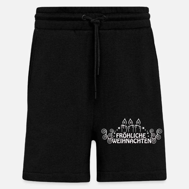 fröhliche weihnachten - Shorts - made by SPREAD - SOLID BLACK