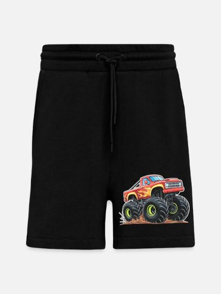 Monster Truck Madness - Shorts - made by SPREAD - SOLID BLACK