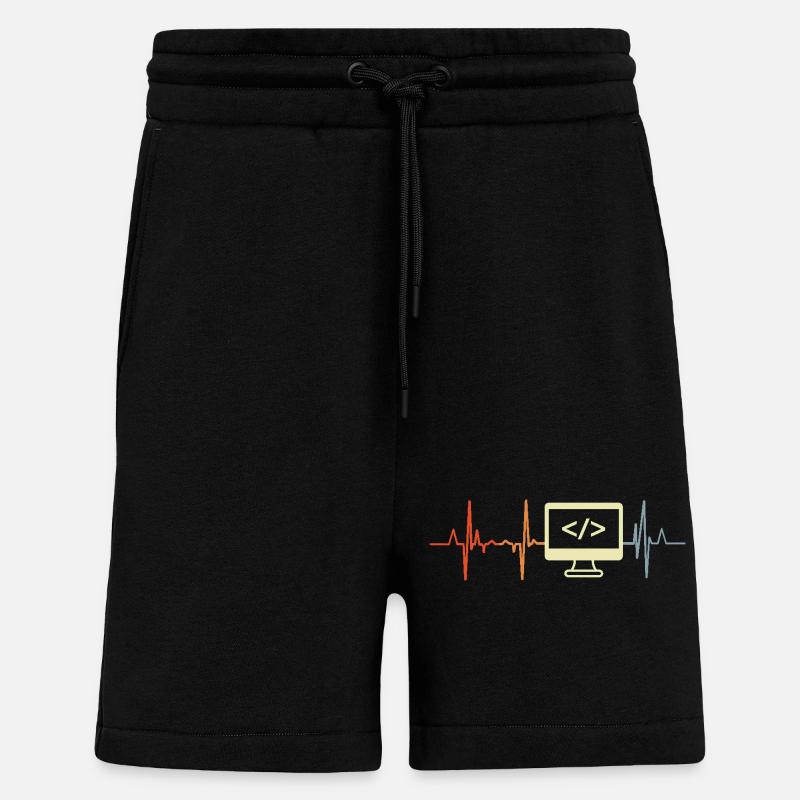 J’adore programmer - Short bio décontracté fabriqué en UE - SOLID BLACK