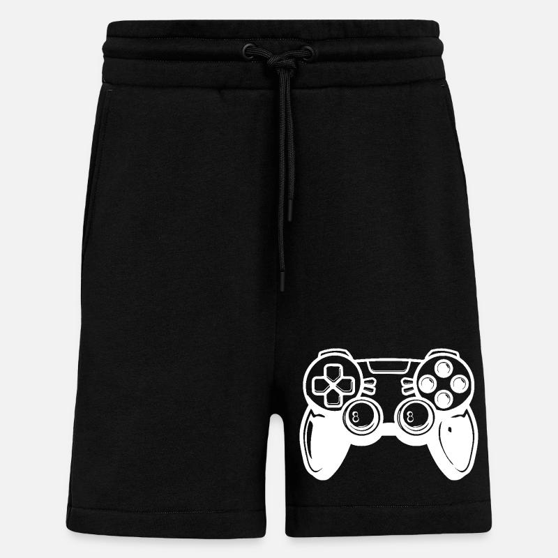Videogames Controller - Shorts - made by SPREAD - SOLID BLACK