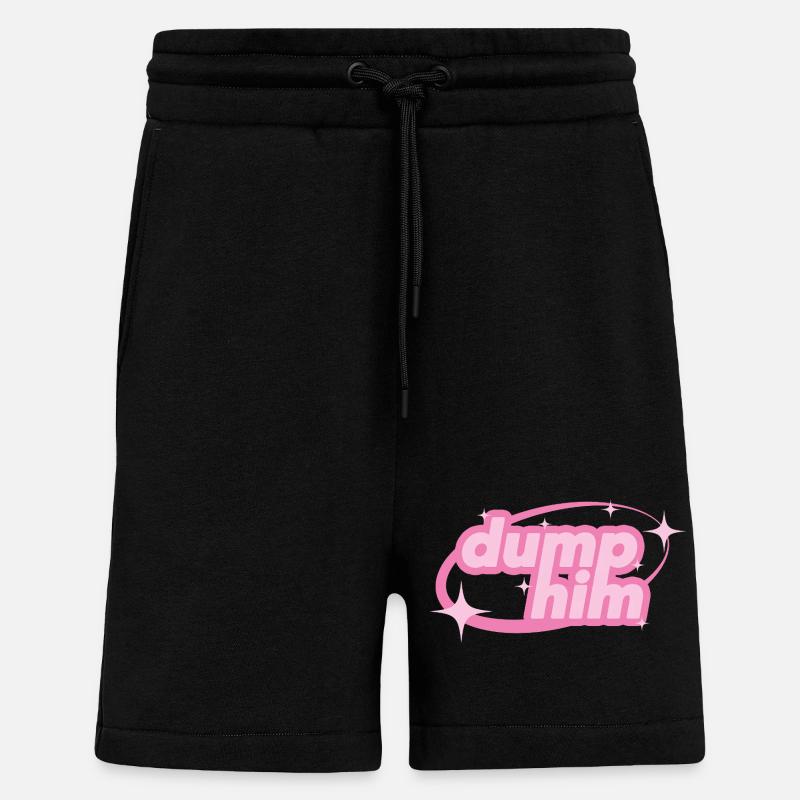 Dump Him – Girly Y2K Statement - Shorts - made by SPREAD - SOLID BLACK