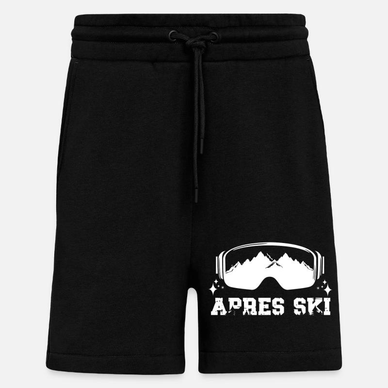 Après Ski , Ski Goggles - Shorts - made by SPREAD - SOLID BLACK
