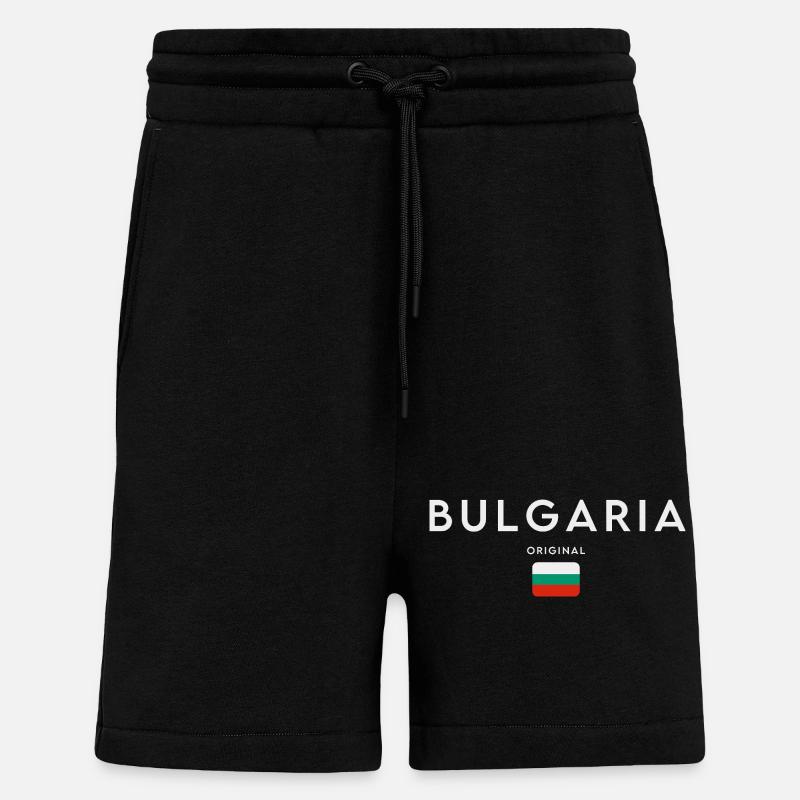 Bulgarian flag, Bulgarian pride - Shorts - made by SPREAD - SOLID BLACK