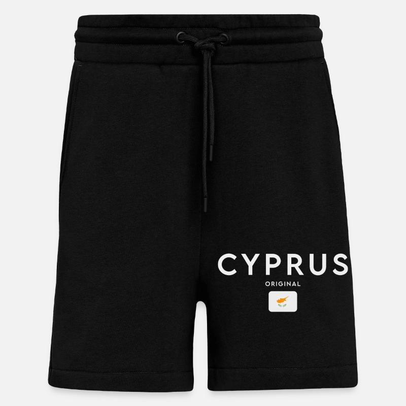 Cyprus flag, Cypriot pride - Shorts - made by SPREAD - SOLID BLACK