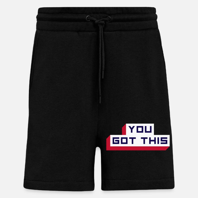 Vous avez compris - Short bio décontracté fabriqué en UE - SOLID BLACK