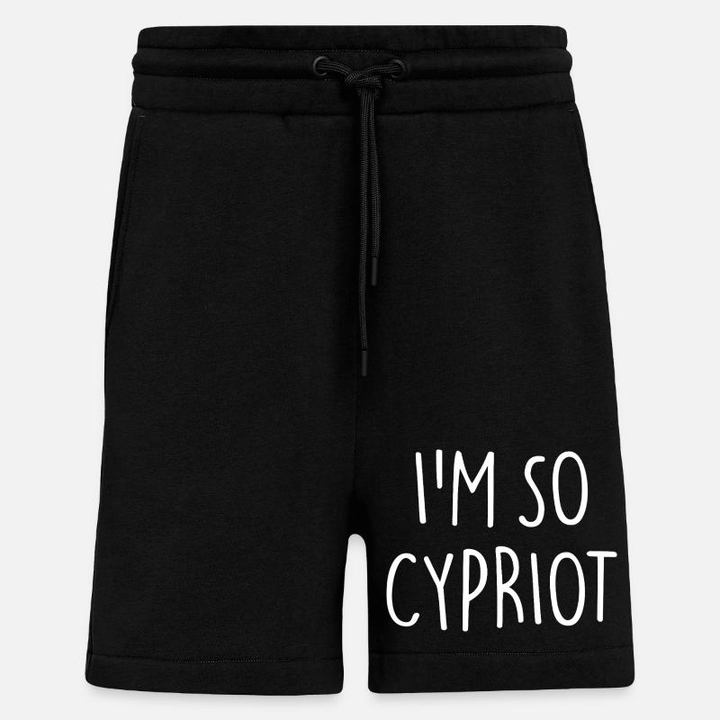 I'M SO CYPRIOT Zypern - Shorts - made by SPREAD - SOLID BLACK