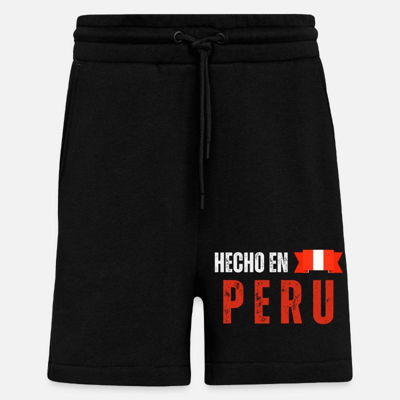 Made in Peru, Peruvian pride - Shorts - made by SPREAD - SOLID BLACK